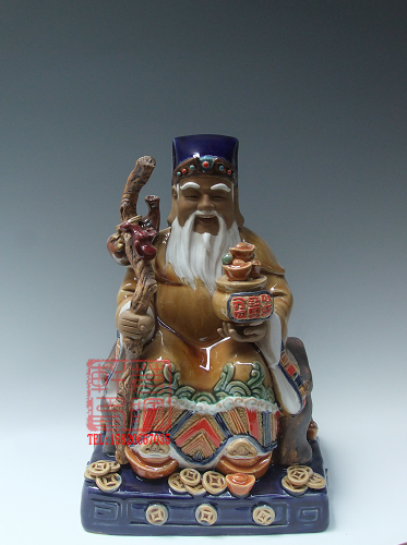 陶瓷工艺品 石湾公仔 土地公