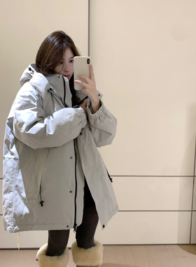 SANTA GROVE-衣加厚休闲户外保暖羽绒服外套(配可拆卸帽子)K68003