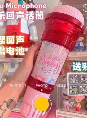 回声话筒抖音同款儿童早教发音启蒙音乐玩具唱歌K歌神器ins麦克风