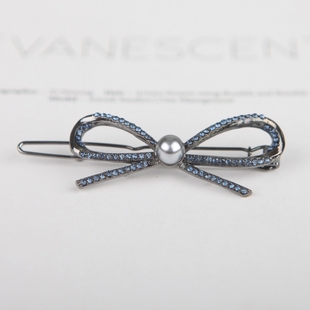 扣夹金属发夹青蛙扣刘海夹小号顶夹发扣发饰铁夹子水钻蝴蝶结发卡