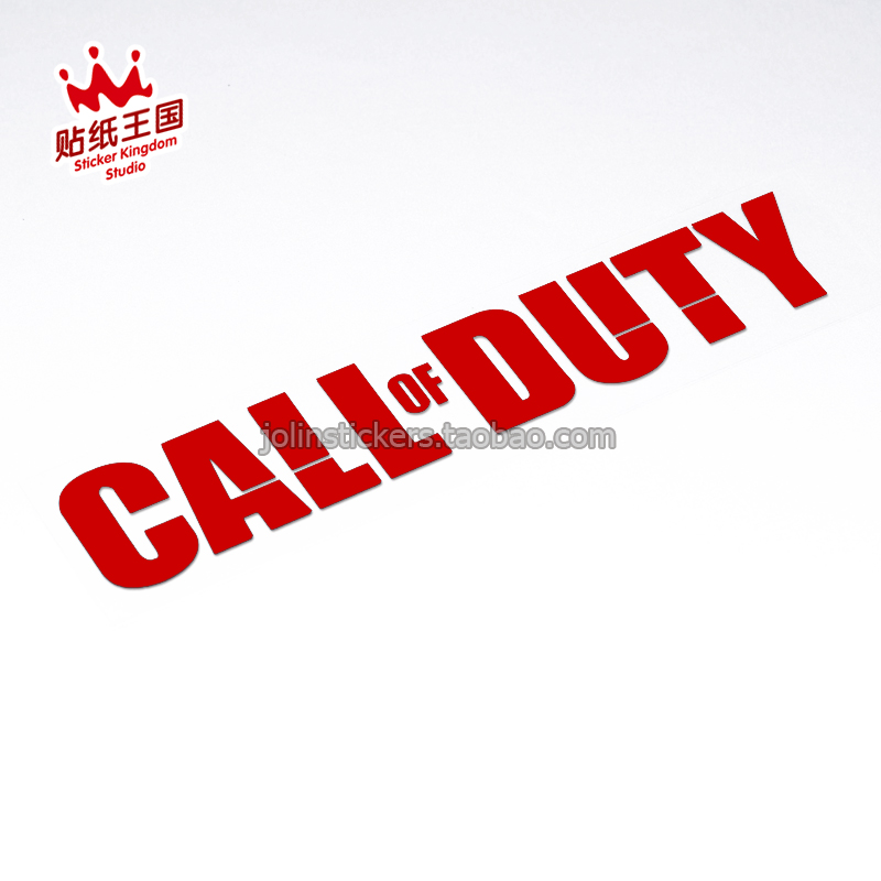 COD 使命召唤 F款 游戏 06 个性汽车贴纸摩托车尾部装饰 反光贴花