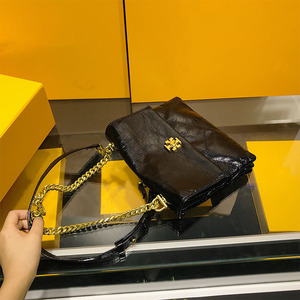 香港代购品牌真皮女包2021新款欧美时尚专柜大牌奢侈品链条斜挎包