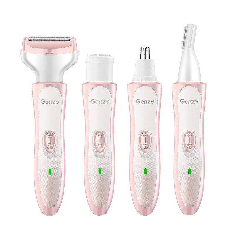 新款女士电动去鼻毛机鼻毛修剪剃须鬓角修眉四合一多功能套装剃须