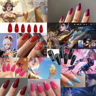 王者荣耀武则天COS指甲姬小满 影 镜西施米莱狄COSplay穿戴甲道具