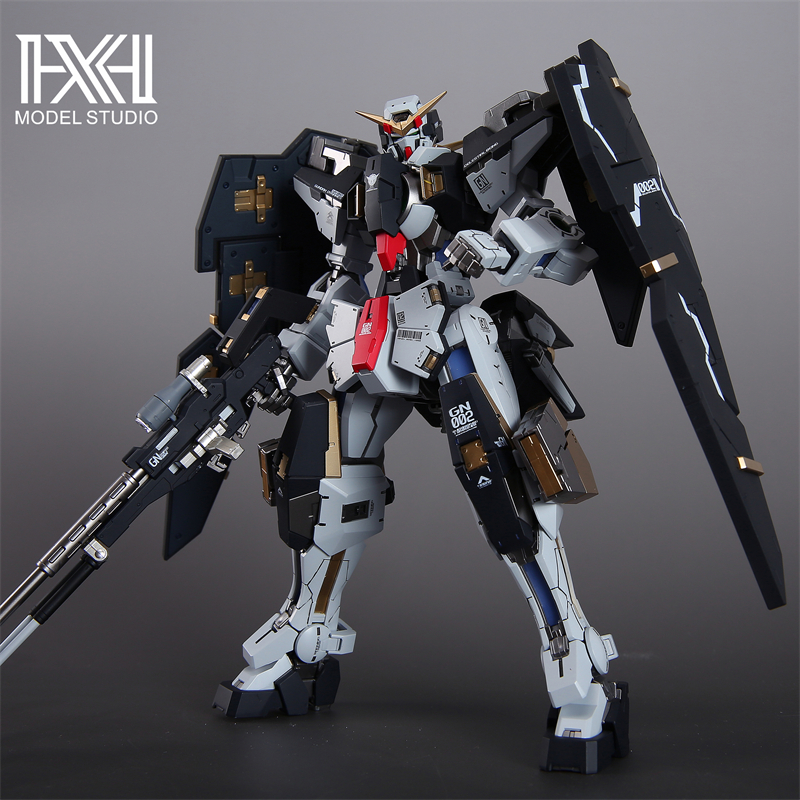 星海 万代高达拼装模型 MG 1/100 GN-002 00 力天使 预涂装板喷