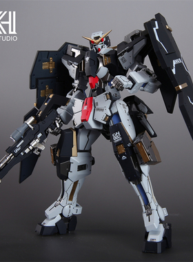 星海 万代高达拼装模型 MG 1/100 GN-002 00 力天使 预涂装板喷