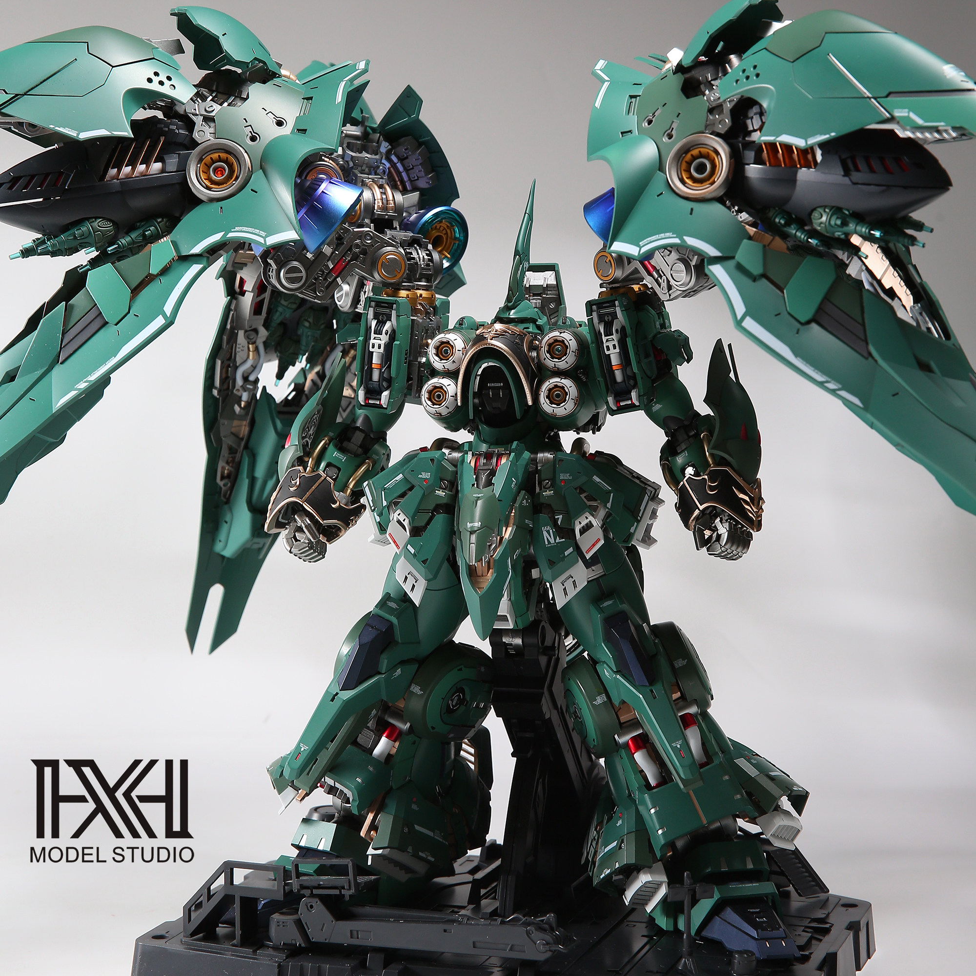 星海板喷 阿克西斯 大青椒 刹帝利机甲 1/100 成品拼装模型预涂装