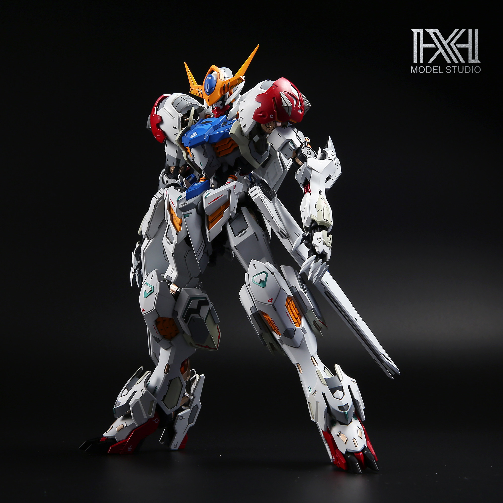 星海板喷 万 MG 1/100巴巴托斯 天狼座 铁血孤儿团 拼装模型成品