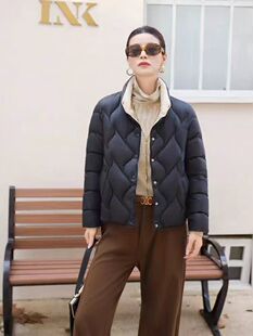 巧心思正品2026年冬新款羽绒棉女短款小个子精密翻领减龄外套810
