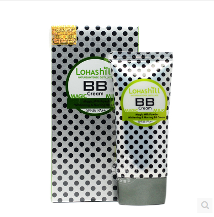 韩国Lohashill 露韩饰牛奶粉末养护bb霜 提亮遮瑕保湿控油隔离