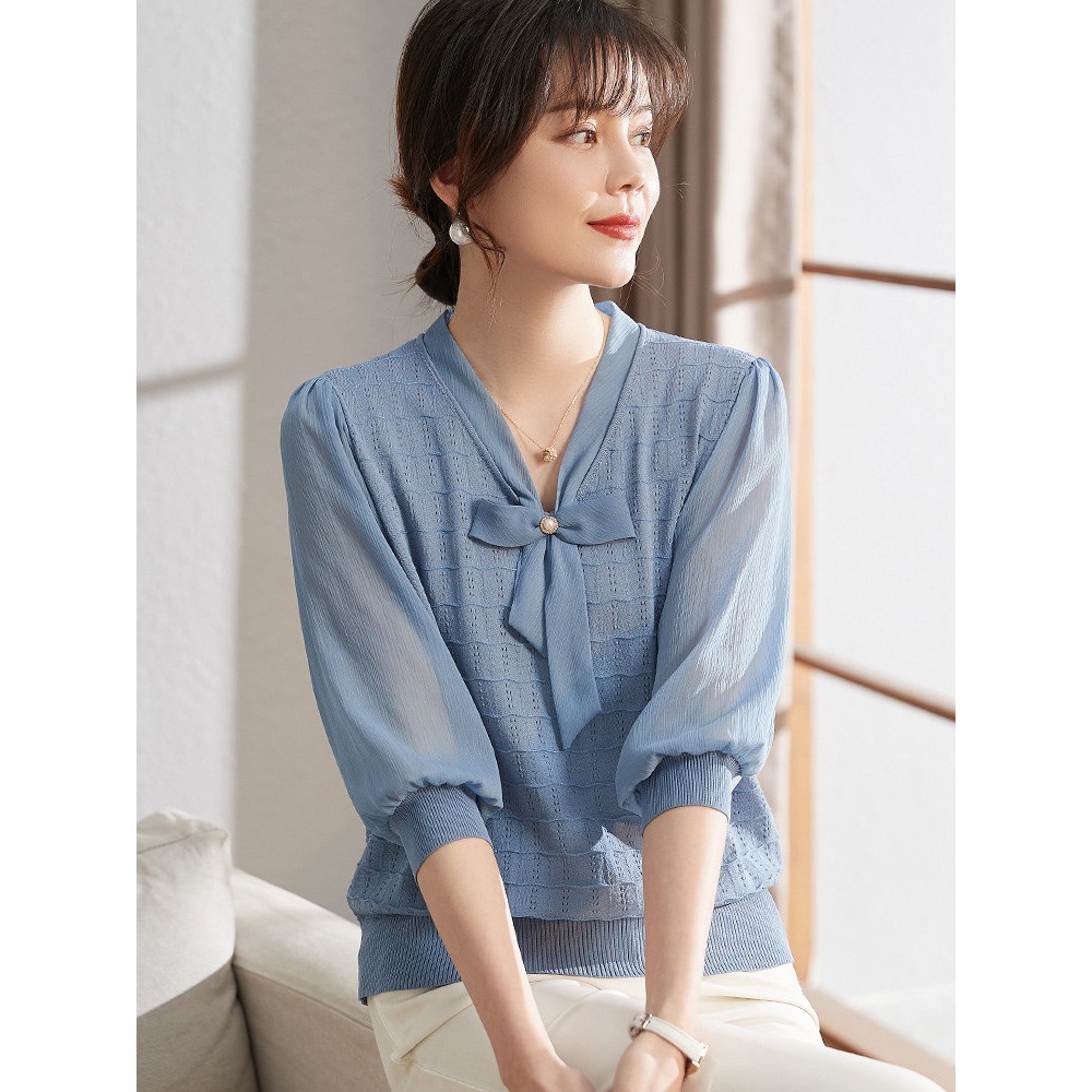 喜卉妈妈秋装2025新款洋气小衫减龄打底上衣中老年女夏季气质T恤