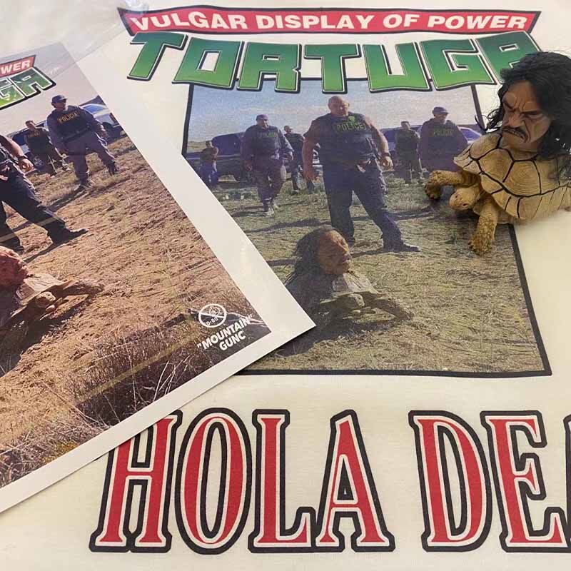 GUNC"Hola dea"23SS美系映画名梗主题的春夏先发Tee 三色半袖T恤