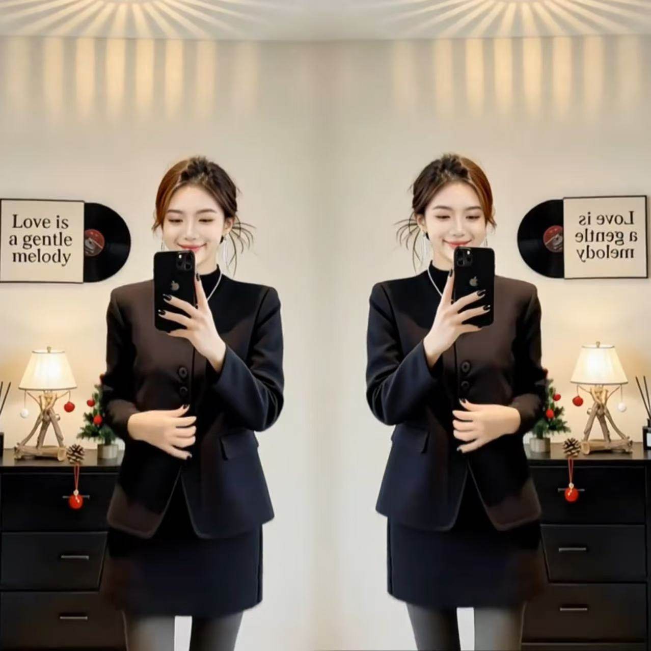 高级感网红爆款女装简约休闲气质显瘦轻奢韩版纯色外套短裙两件套,女装/女士精品,民族服装/舞台装,淘宝优惠券,粉丝福利购,淘宝优惠卷