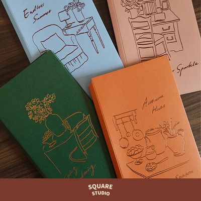 【平方Studio】四重奏手帐本收纳夹 原创插画tn票据素材收纳页