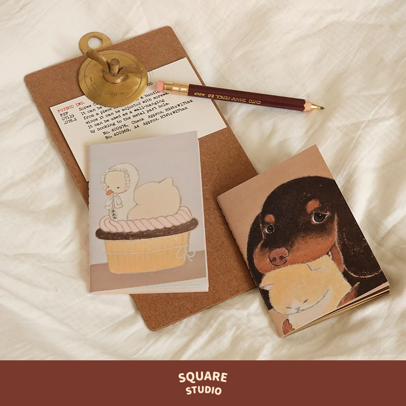 【平方Studio】皮革联名护照本 艺术家创意手帐本替芯混合TN内芯