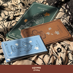 上海系列便签本 原创手绘todolist打卡时间管理 平方Studio