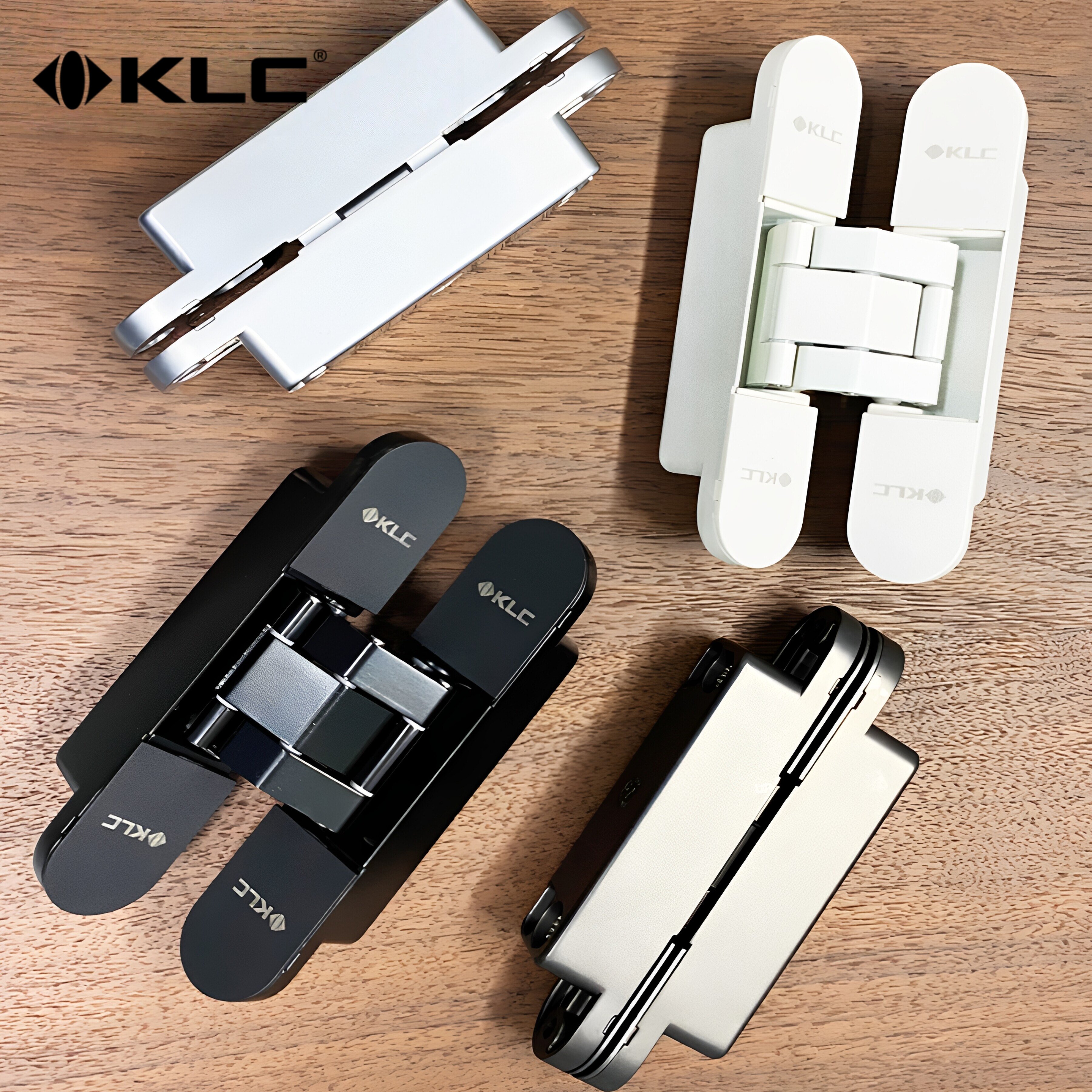 KLC暗合页暗藏铰链隐藏室内门合页房门三维可调十字合页