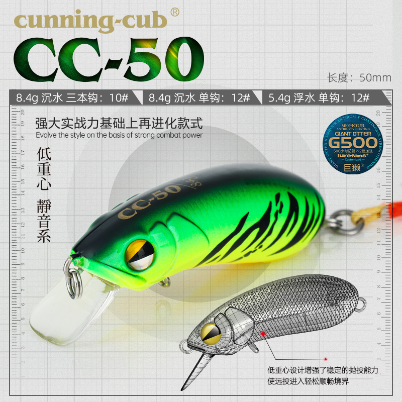 大河奔流沉水/浮水小胖子CC50