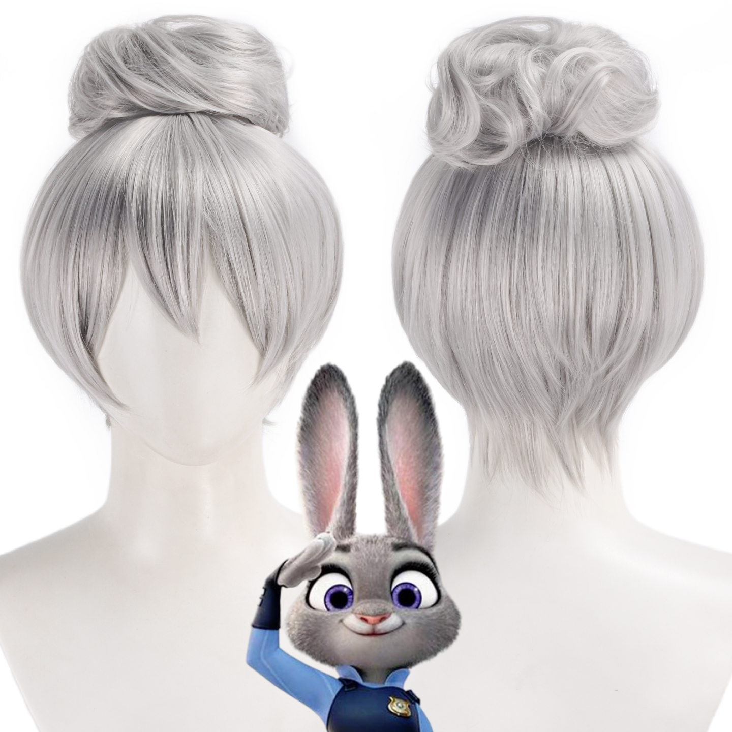 馒头家动物城2cos假发朱迪