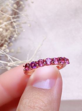 天然镁铝石榴石戒指活口甜美