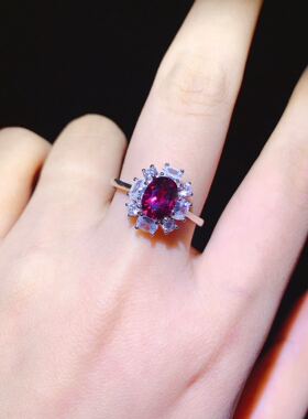 925银镁铝石榴石戒指特惠