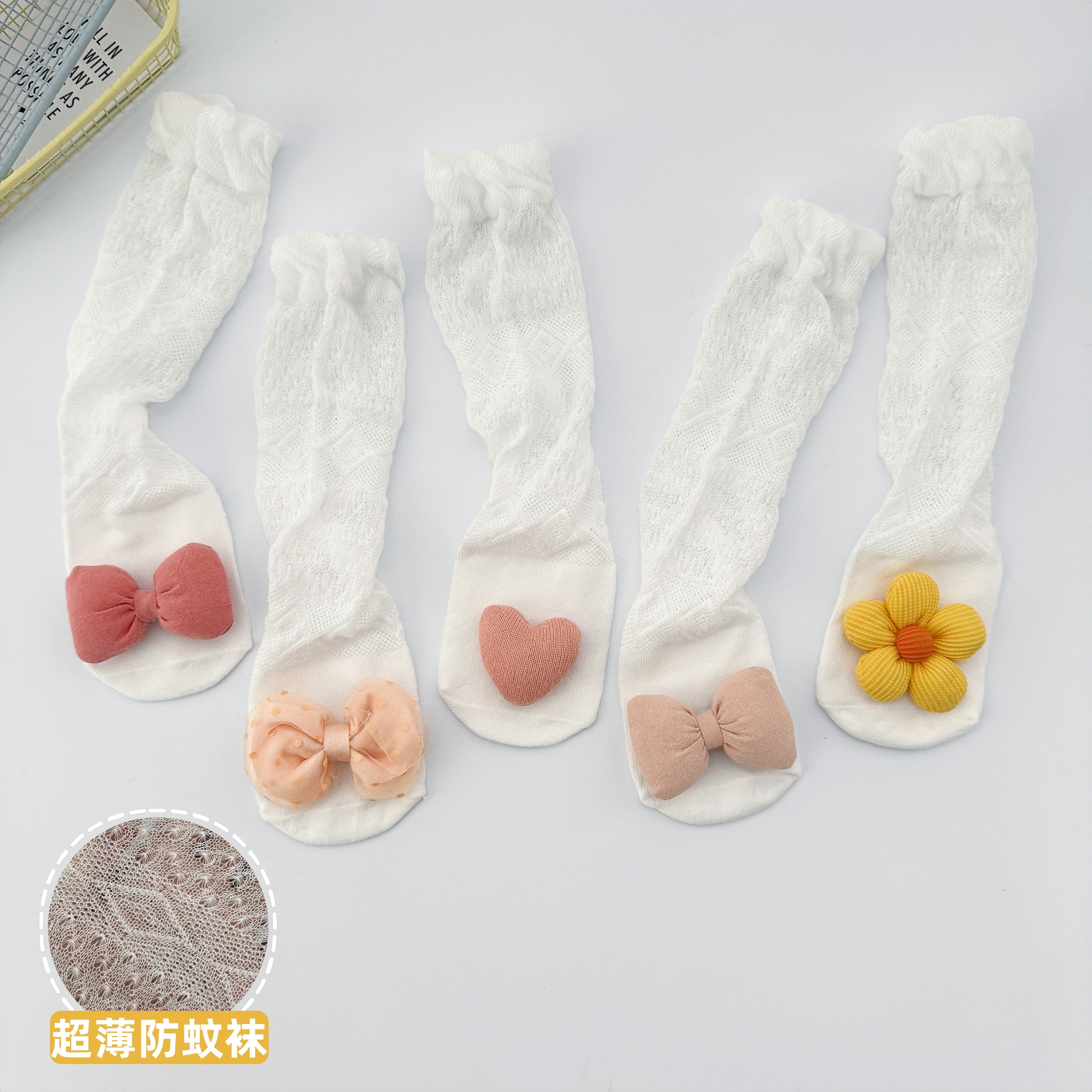 婴儿长筒袜夏季超薄网眼袜