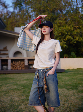 汤圆不圆3/18 AM 00:00 超级88新品八折 白色短袖t恤女基础款上衣