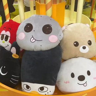 韩国RIIZE拉椅子快闪毛绒玩具栗子扣白狗龙兔猫鸭抱枕娃娃