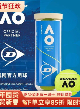 DUNLOP 邓禄普澳网官方比赛耐打用球/Fort TP 比赛网球 3粒