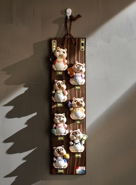 日式墙面装饰挂件可爱卡通摆件