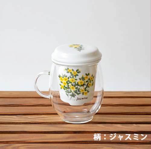 有田烧泡茶花茶杯有把办公室杯