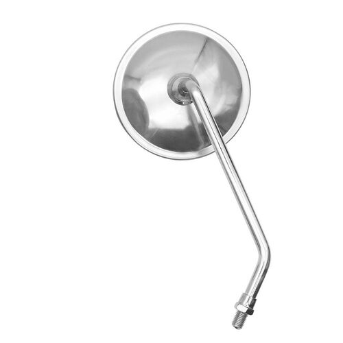 摩托车HJ125-8后视镜GN125太子通用款电镀后视镜三轮车反光镜10MM