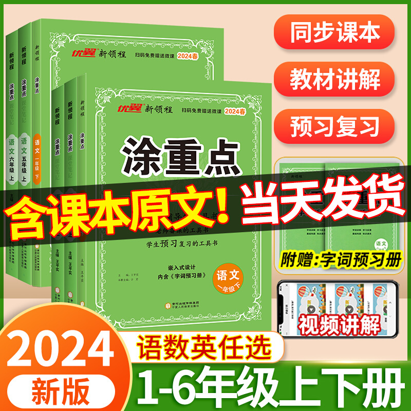 2024版新领程涂重点小学语文英语