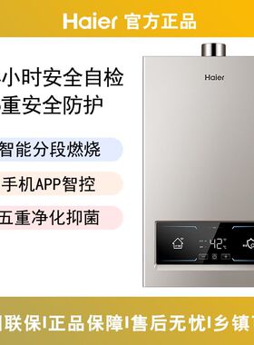 Haier/海尔 JSQ25-13WG3(12T)U1天然气强排恒温热水器APP智控