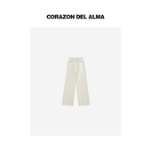 5970 百搭高腰修胯直筒牛仔裤 白蜡 亲肤植绒加厚软垂显瘦经典