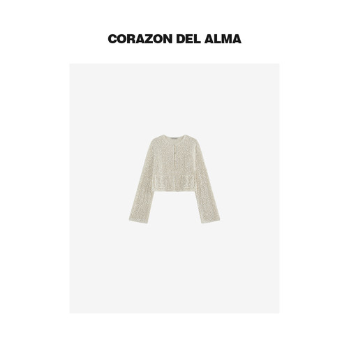 氛围感灵动针织小开衫外套