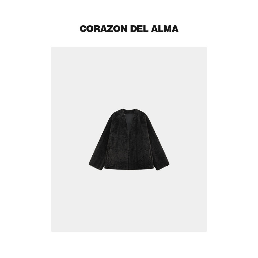 拉贡皮毛一体廓形皮草外套