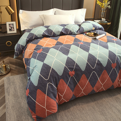 纯棉被套印花斜纹磨毛100全棉单件150x180x200x230x240单双人被罩