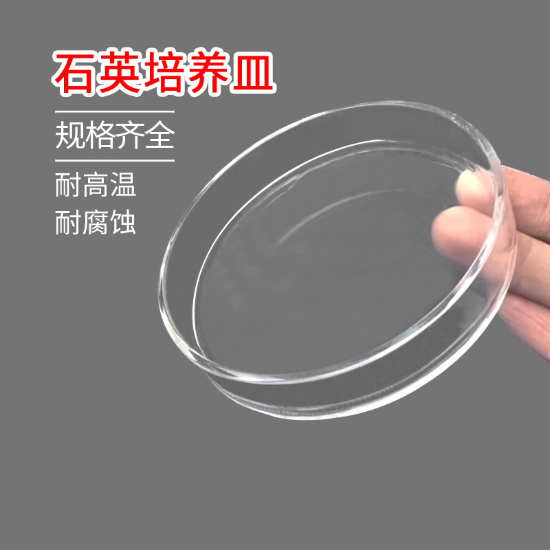 包邮石英培养皿高透光耐高温耐酸腐透明玻璃实验教学器皿厂家直销