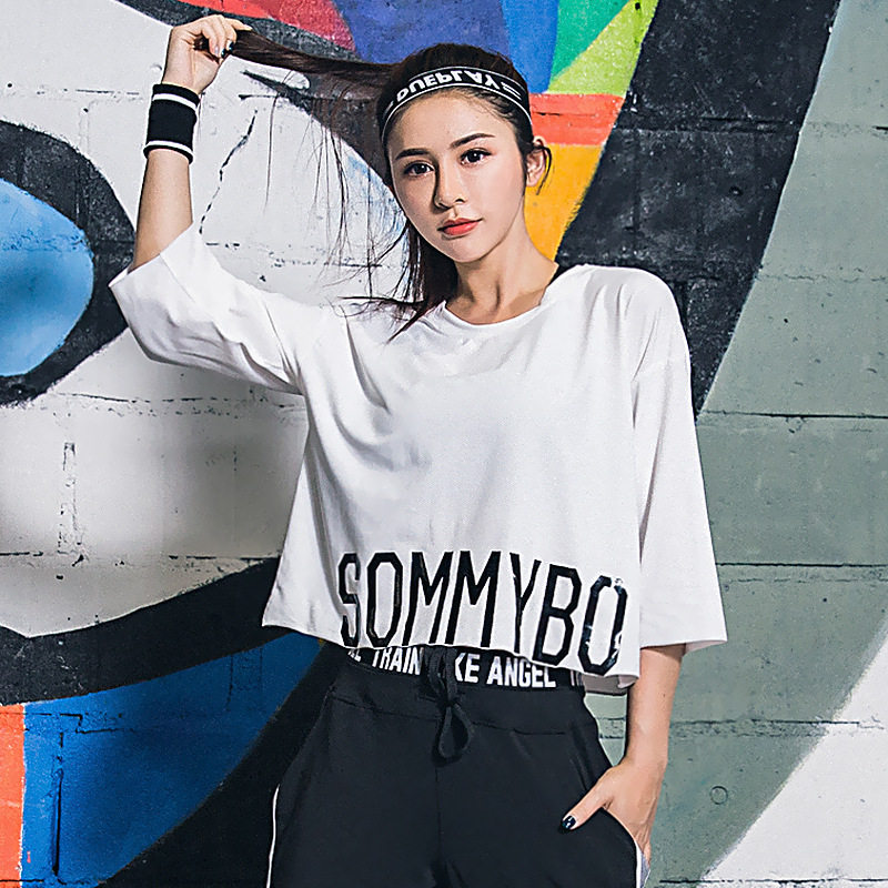 夏秋 运动T恤 宽松宽松大码 瑜伽衣跑步速干透气 健身衣显瘦7分|ruв категории спортивный костюм/досуг одежды, движение футболку - от Buy2taobao.com для оказания профессиональной услуги покупки агента Taobao