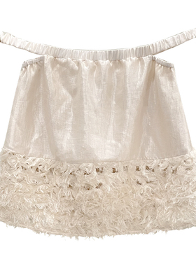 Te by frigidOrg 24早春落日情人 绒絮编织一字肩抹胸小众设计款