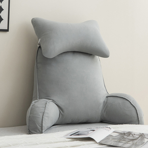 床头软包大靠背简约卧室护颈靠垫可拆洗床上靠枕抱枕沙发护腰枕头