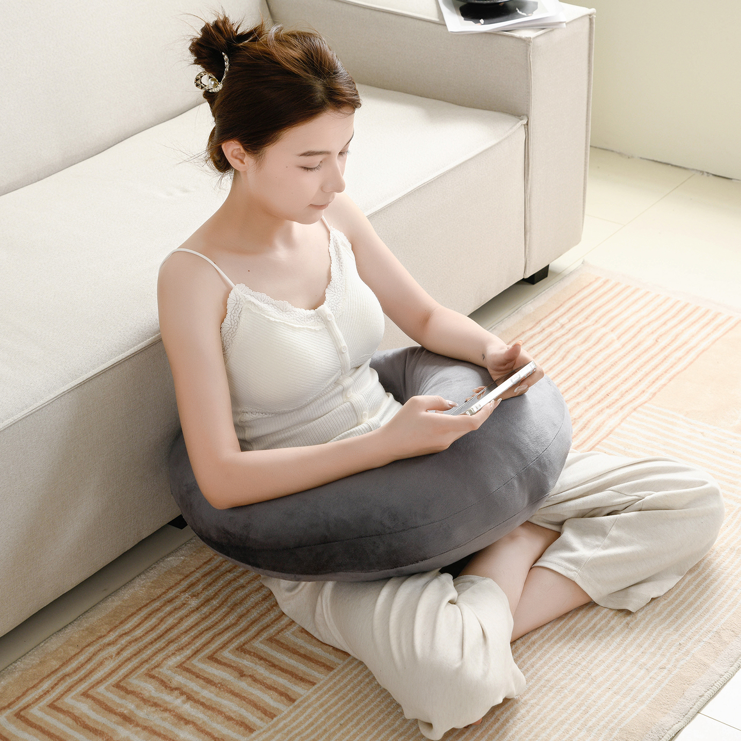 环绕式多功能哺乳枕新生婴儿喂奶神器玩手机打游戏护腰沙发阅读枕