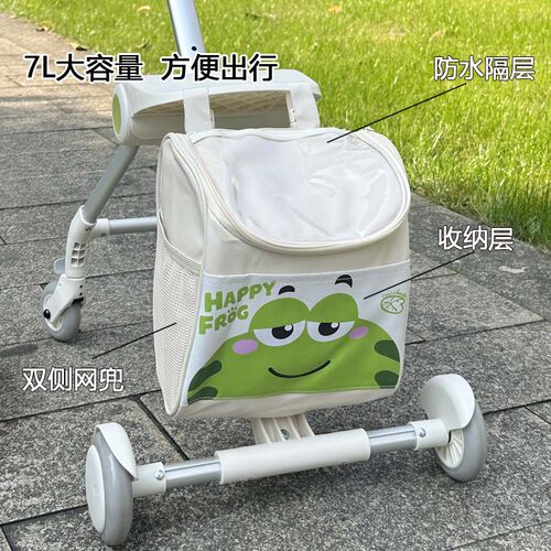 QBOX儿童可坐骑拉杆箱置物袋防水