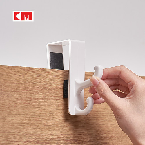 KM 324门后挂钩免打孔挂衣服包包衣柜挂钩门背式挂衣服神器衣帽钩