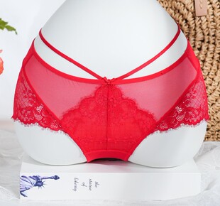 梧桐闺蜜GM23557正品情话系列轻薄性感蕾丝透气中低腰平角裤内裤
