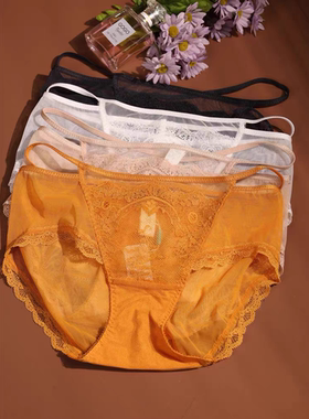 新款 梧桐花开24609原配内裤HN24608蕾丝小平角内裤