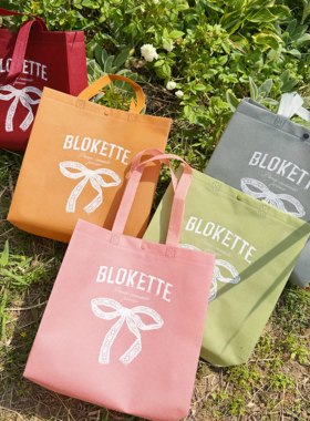 优雅蝴蝶结无纺布袋子订做服装店袋网红手提女装购物袋定制logo