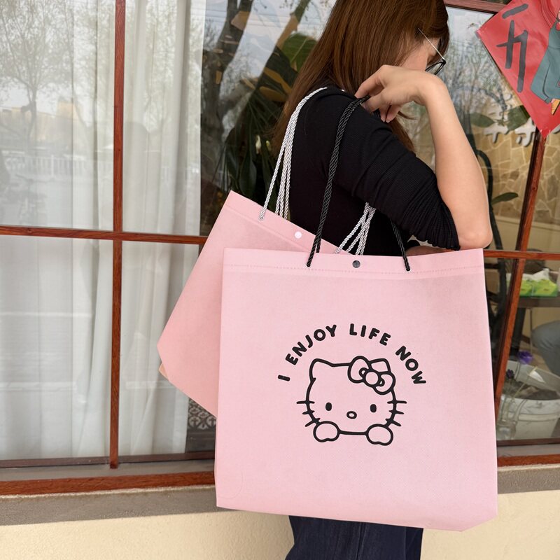 抽绳服装店手提袋子无纺布袋定制印刷logo订做环保女装包装购物袋