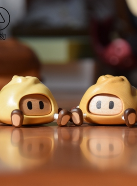 蟹黄包【慕物】包有钳的弟弟和妹妹带磁吸包子造型包你有钱